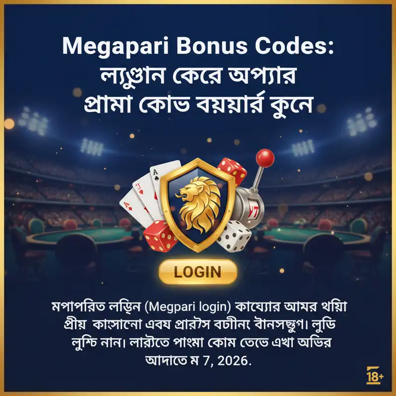 Megapari login and bonus code offers 2026